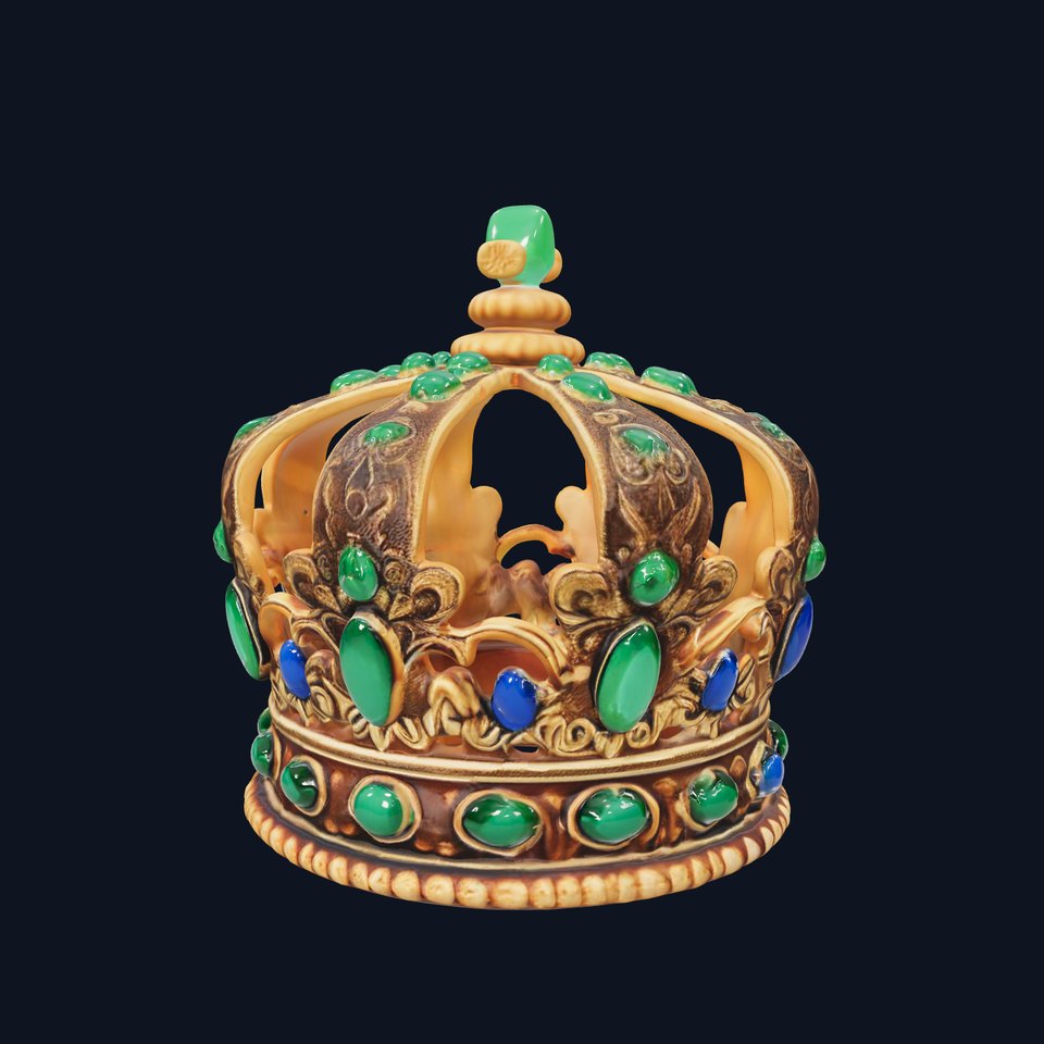 Royal Crown D Model Pack with Gemstone Details